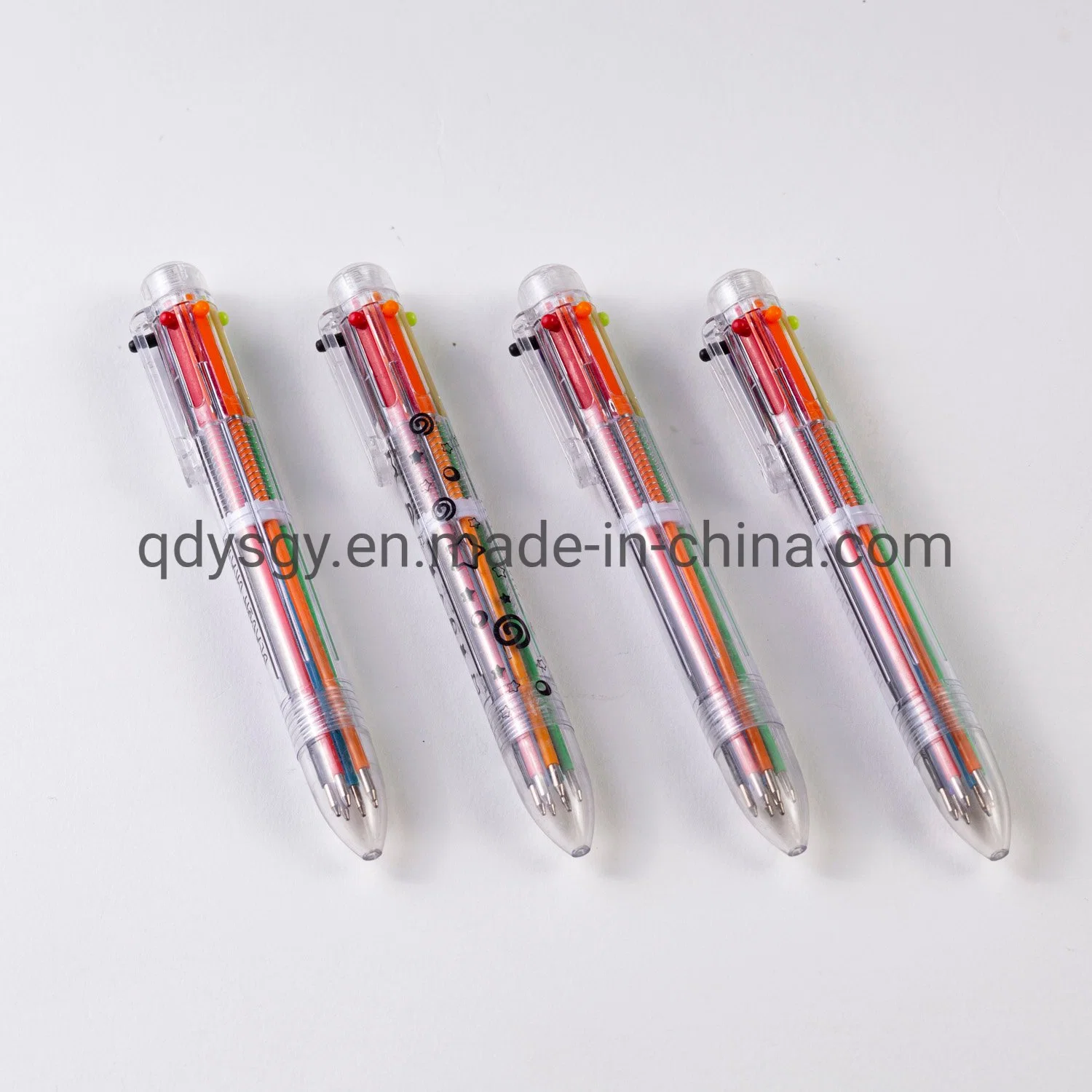 1.0mm Six-Color Ball Point Pen for Promotional Logo Printing