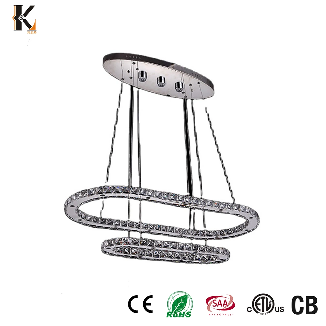 Konig Lighting China White Drum Crystal lustre Factory Professional Living Candeeiro de cristal LED Kitchen Luxury de estilo europeu Crystal lustre