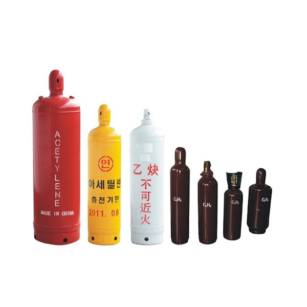 Dissolved 40L Acetylene C2h2 Gas Cylinder High Purity C2h2