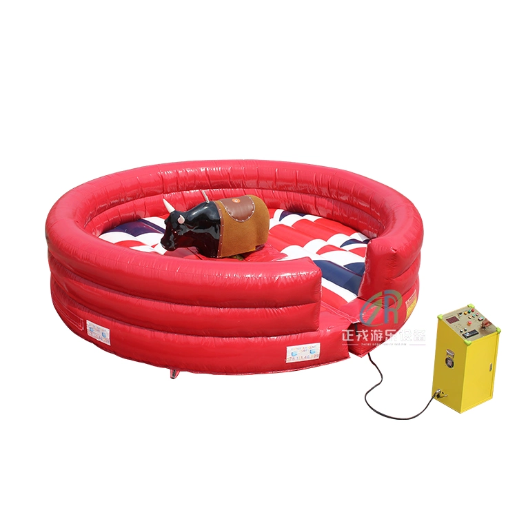 Outdoor Sports Games Inflatable Mechanical Rodeo Bull Adults Electric Bull Riding Machine for Amusement Park