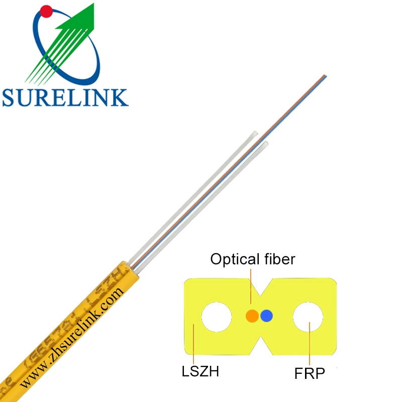 Outdoor FTTH Optical Fiber Cable with Steel Wire Strength Member