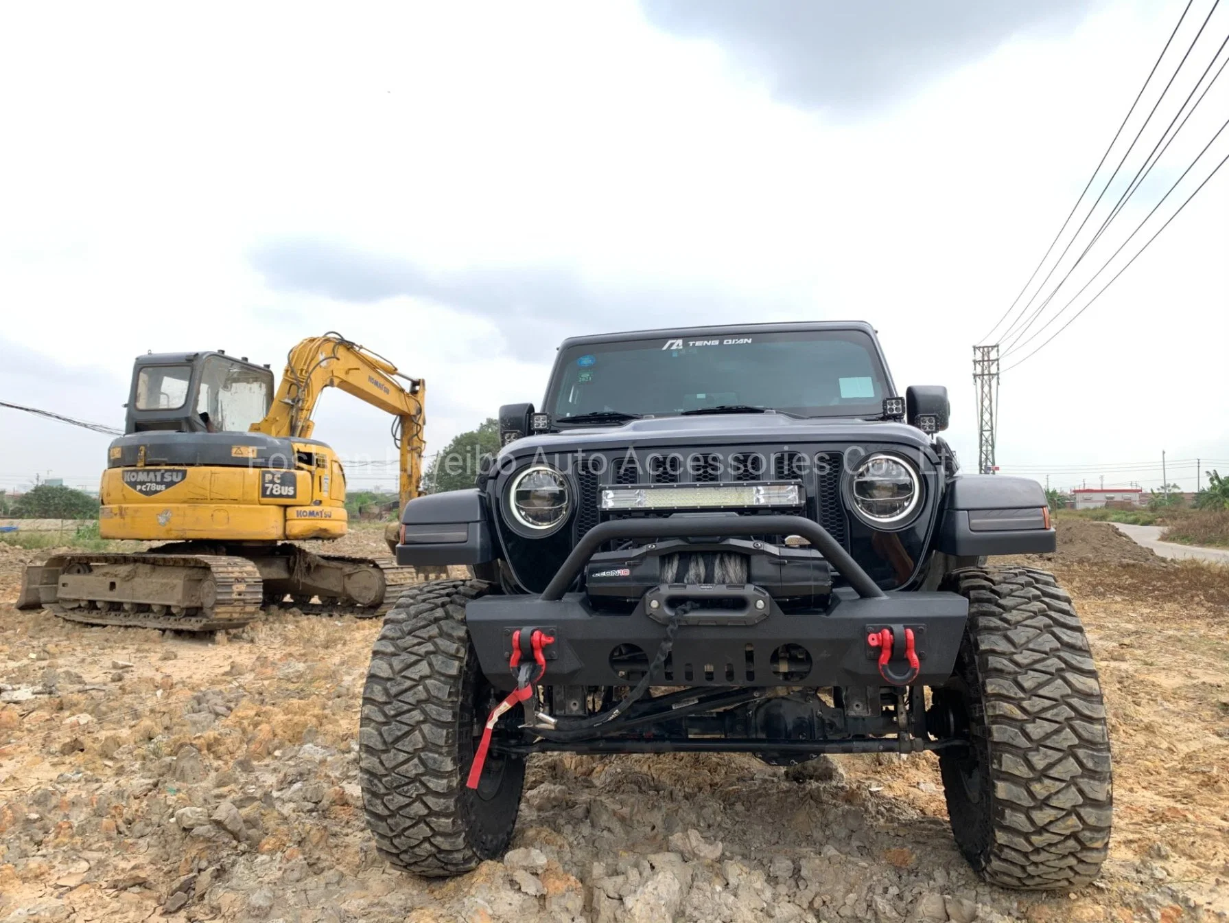 off Road Black Steel Pick up Front Bumper Bull Bar for Jeep Wrangler