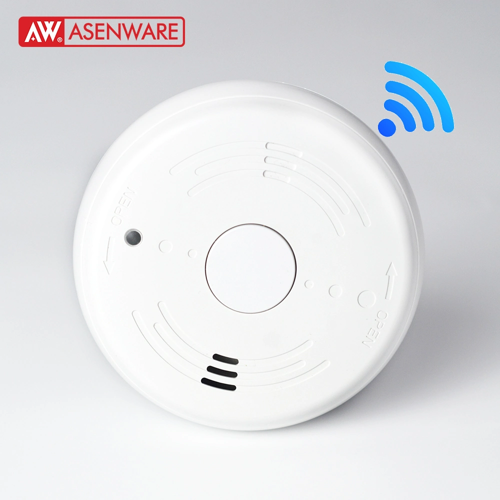 Smart Intelligent WiFi Strobe Smoke Detector for Tuya APP Fire Wireless Alarm System