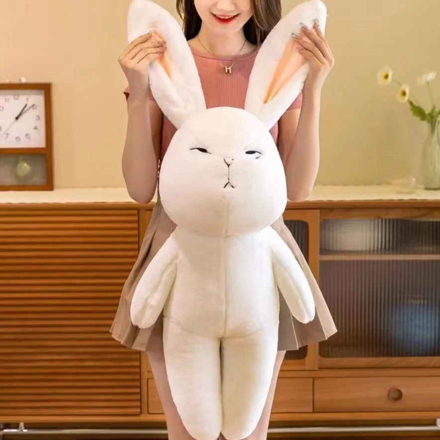 Cute White-Eyed Rabbit Stuffed Toy