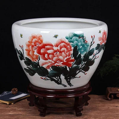 Jingdezhen Modern Fashion Hand-Painted Ceramic Vat Custom Hand-Painted Porcelain Vat