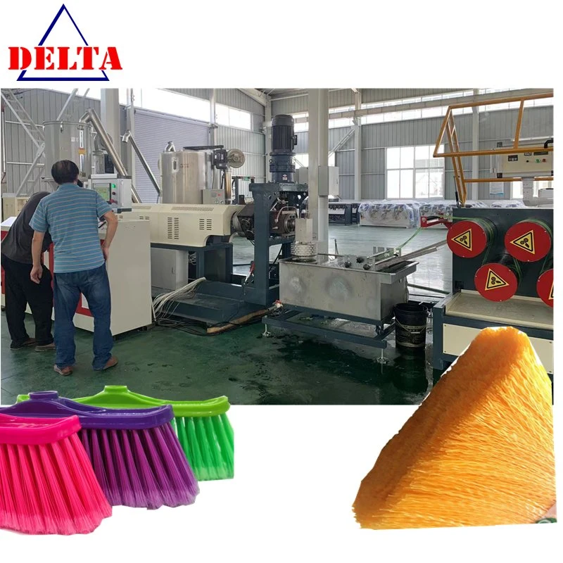 Plastic Brooms Brush Monofilaments Bristle Yarn Fiber Extruder Line Pet PP Broom Monofilament Making Machine