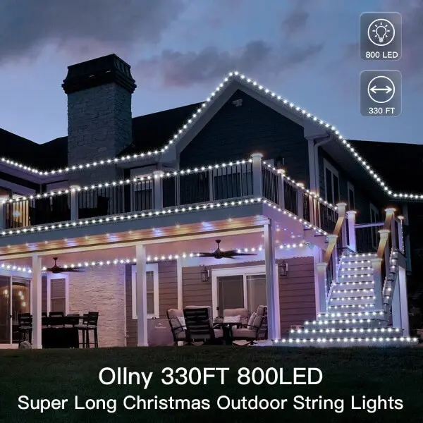 Luz branca LED luzes String Micro Pátio exterior à prova de Decoração de Natal de iluminação