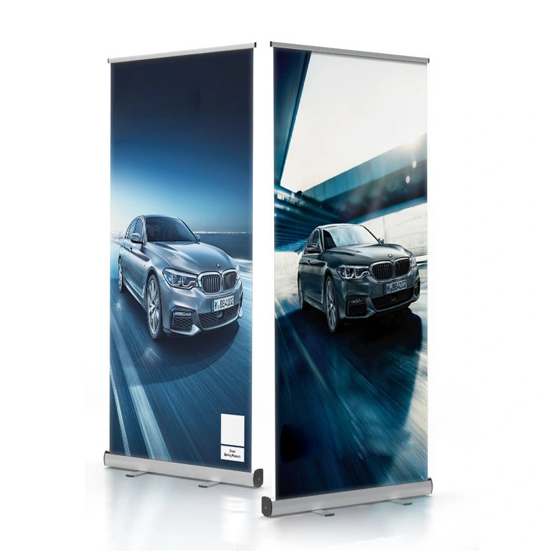 Standard Retractable Exhibition Double Side Aluminum Roll up Banner Stand