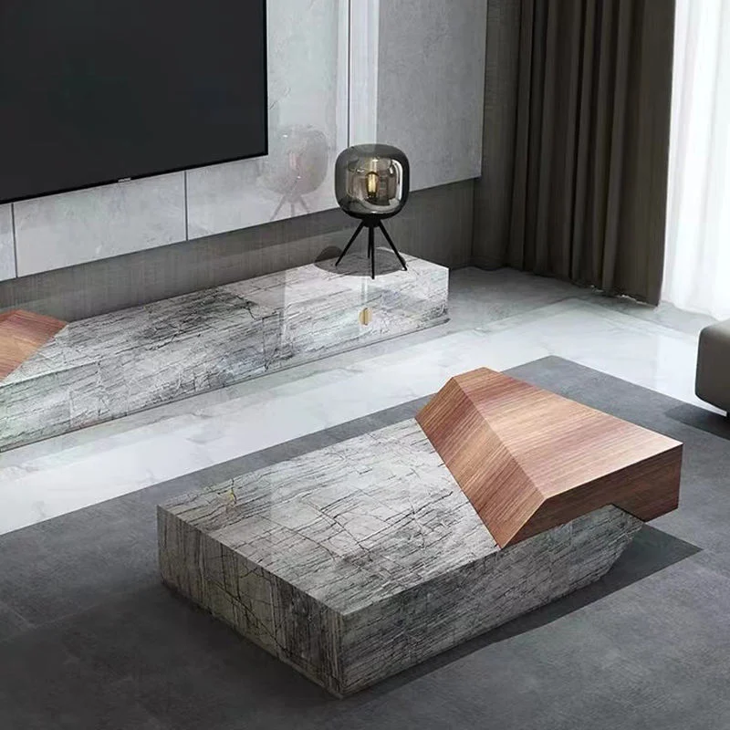 Italian Style Center Tea Table Living Room Furniture TV Stand and Coffee Table Design Modern Luxury Marble Coffee Tables