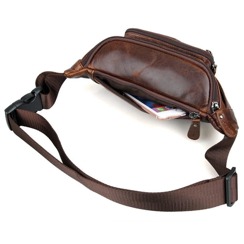 Wholesale/Supplier Price Good Quality Outdoor Sport Waist Bag Leather Fanny Pack Rn15588