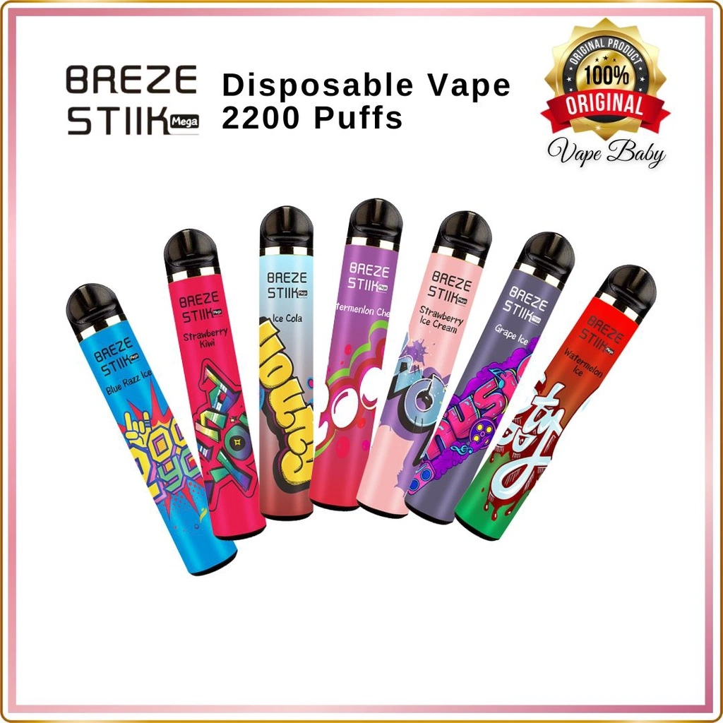 Оптом Breze Stiik Mega 2200 puffs одноразовый сигарет Vape E. Планка для пуха