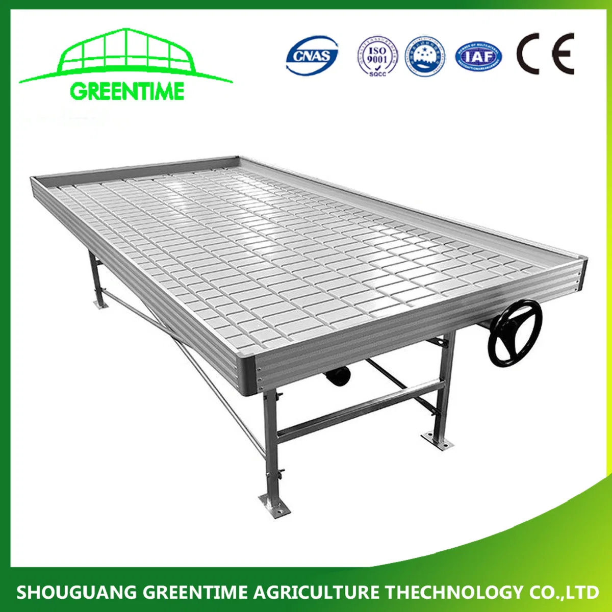 Greenhouse Garden Ebb and Flow Ebb Flow Rolling Benches with Food Grade ABS