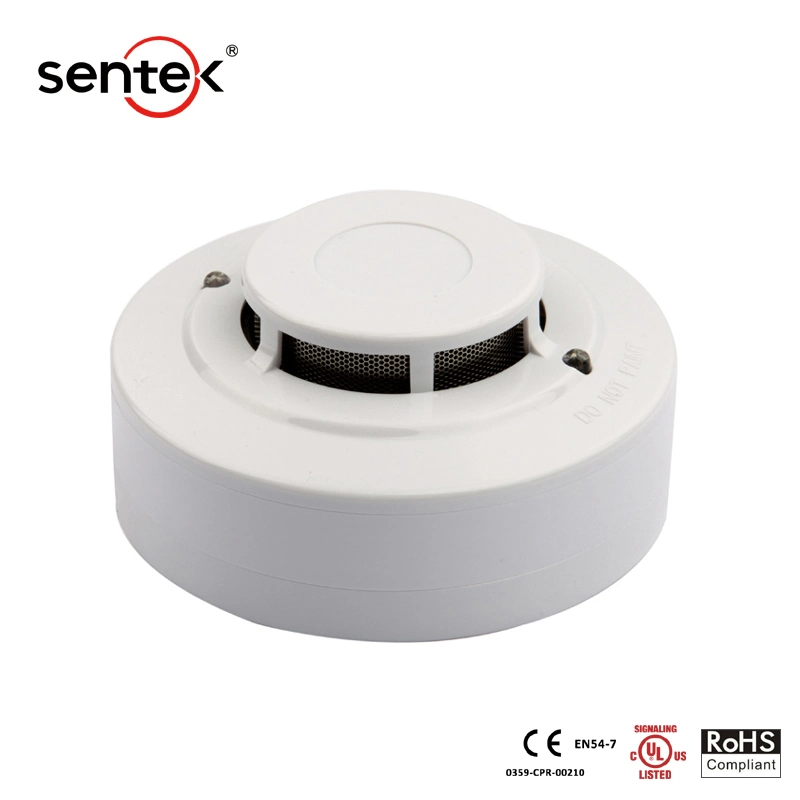 2/4 Wire Conventional Photoelectric Smoke Detector Electric Smoke Alarm UL