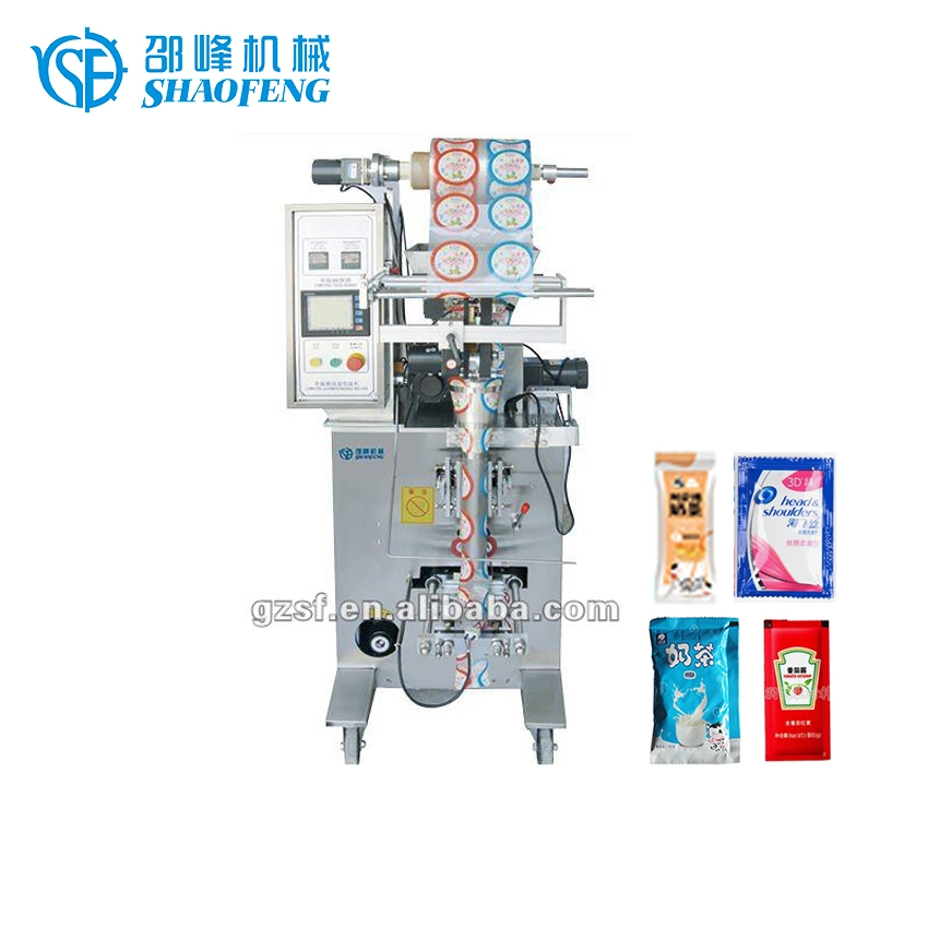 Automatic Vertical Linked Bag 3 Sides Seals Sachet Pouch Filling Packing Machine Ketchup Sauce Mayonnaise Multi-Function Packaging Machines