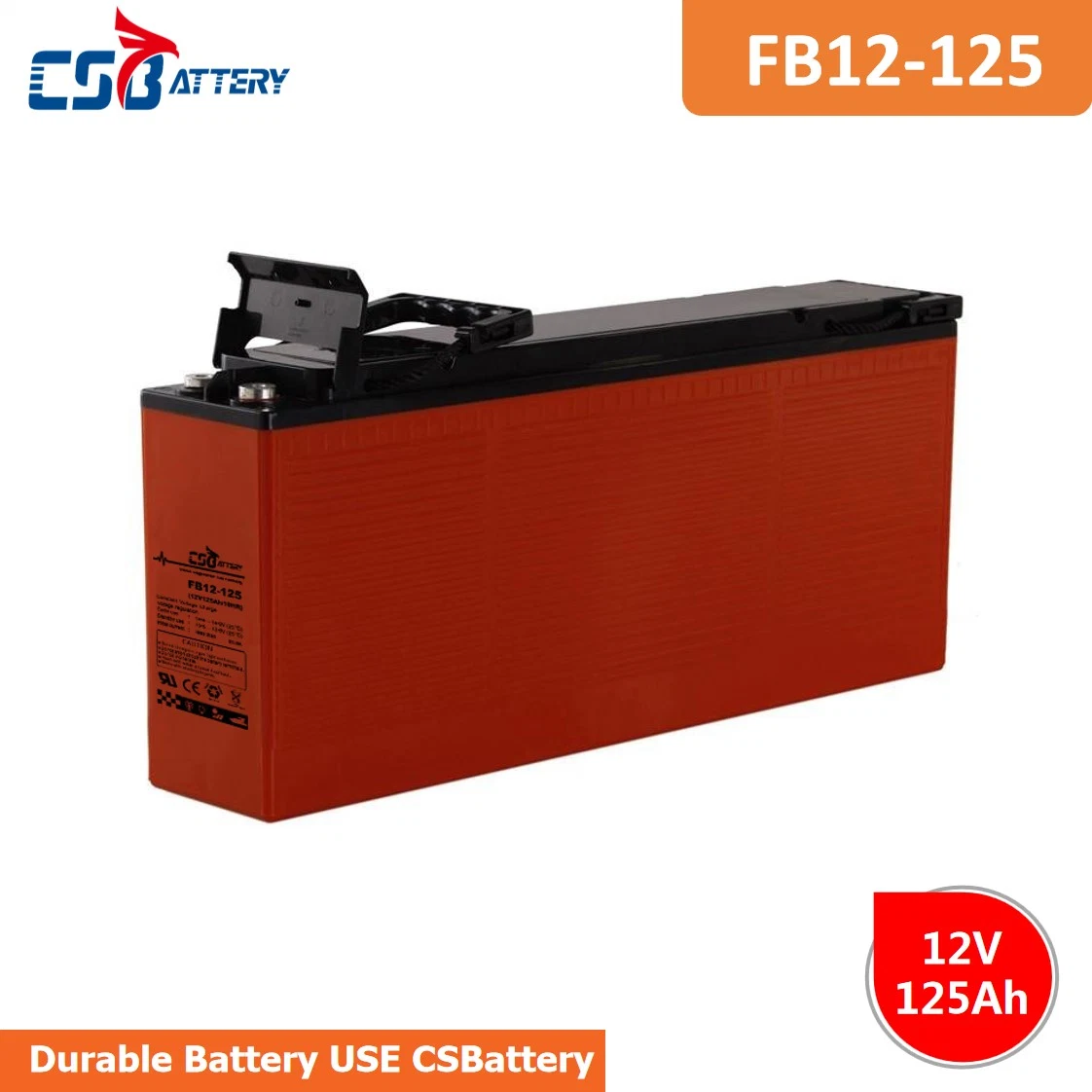 Csbattery 12V 100Ah Terminal Frontal AGM UPS Proveedor de baterías batería SLA/Solar-Street Power-Storage-Light-System/Boo