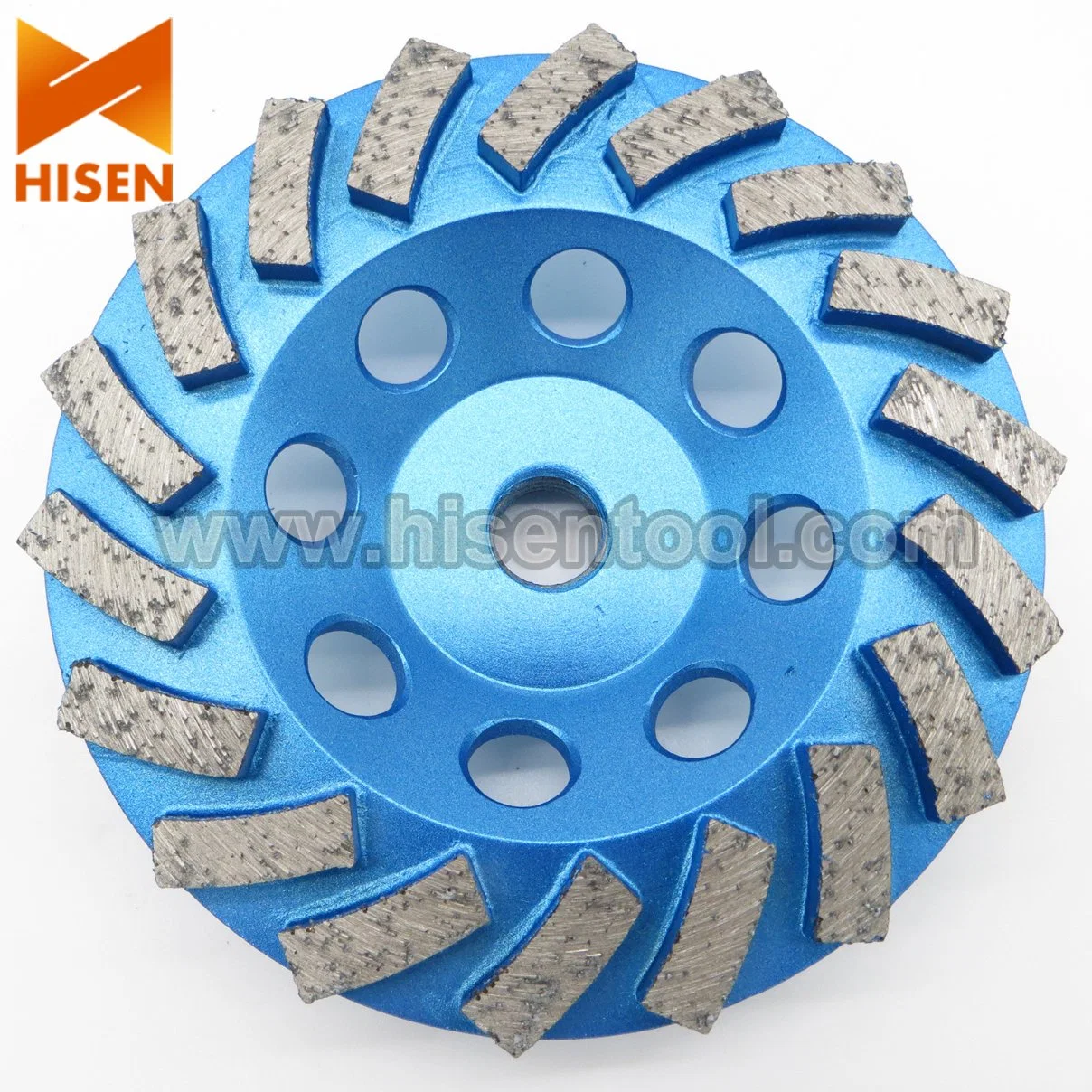 180mm Spiral Turbo Pattern Diamond Cup Wheel for Concrete