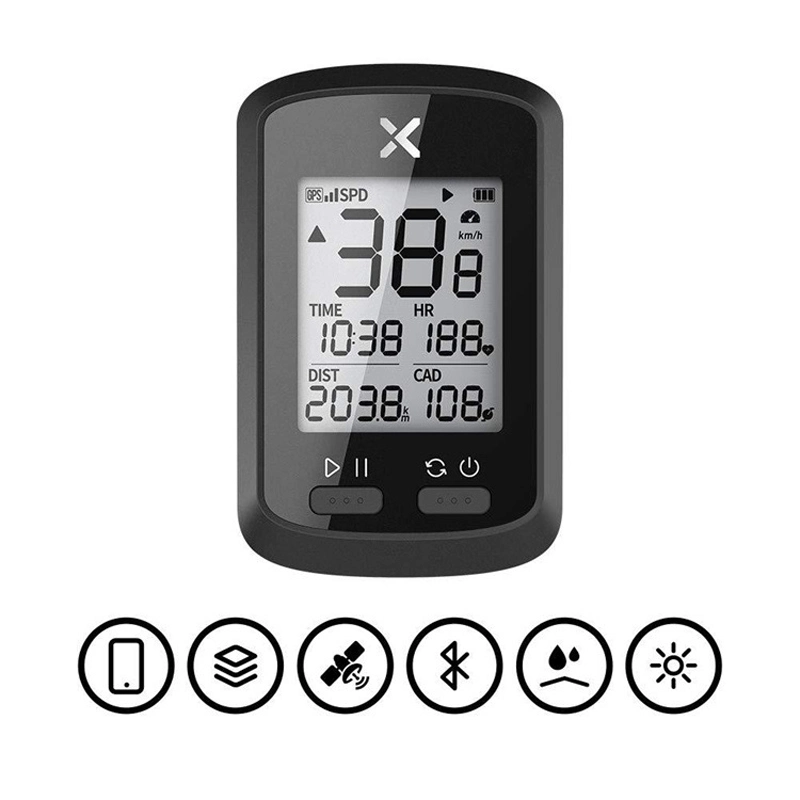 Compteur de vitesse de vélo sans fil Bluetooth et GPS vélo du compteur kilométrique