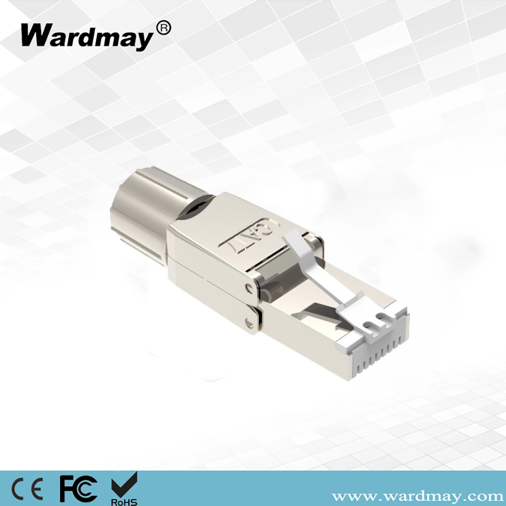 CAT6 Gigabit Shielded Crystal Head Reusable High quality/High cost performance Metal RJ45 Connector