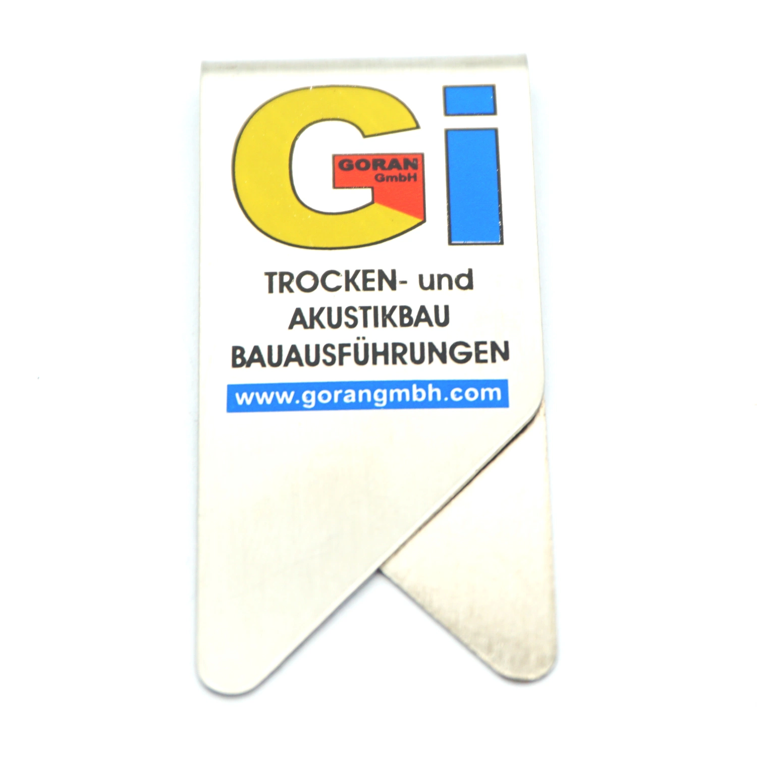 Benutzerdefinierte UV-Druck-Logo Papier Clips billige Lesezeichen Metall Clips Für Werbegeschenk