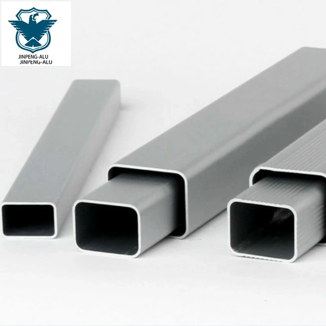 O alumínio Retângulo Manufacturer-Aluminum Perfil tubo tubo de alumínio de extrusão Retangular