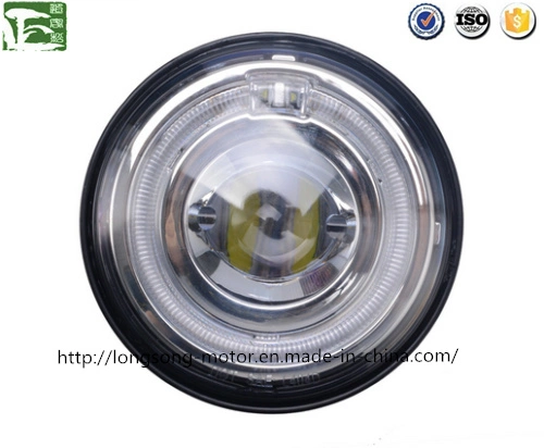 5.7 pulgadas Faro con anillo Halo LED de luz de la ronda de la motocicleta Harley Davidson