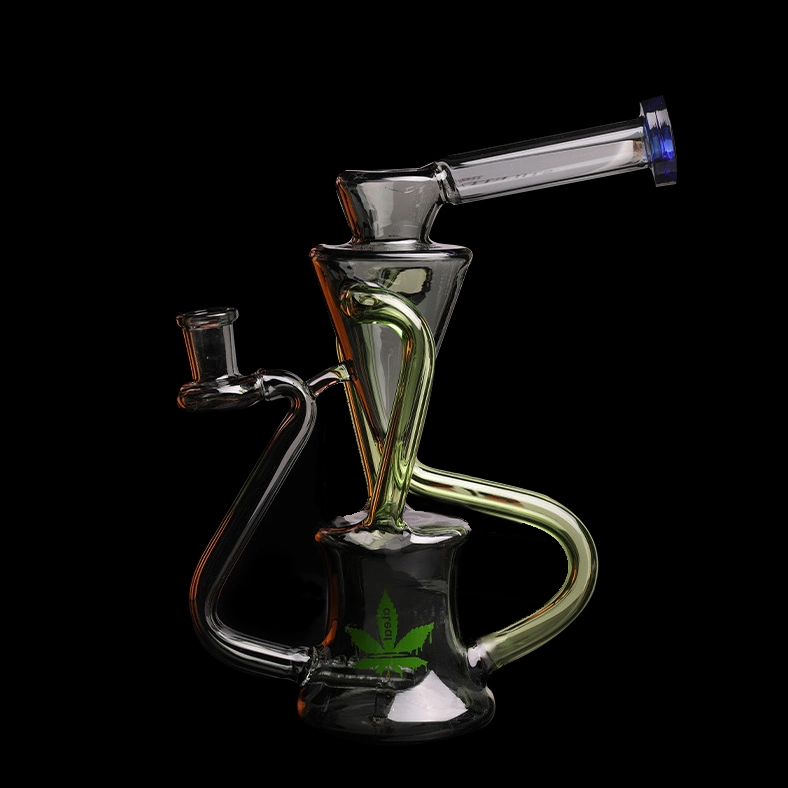 Vidrio Hookah vidrio humo tubería vidrio agua aceite de la parte trasera Reciclador de RIG DAB Rig