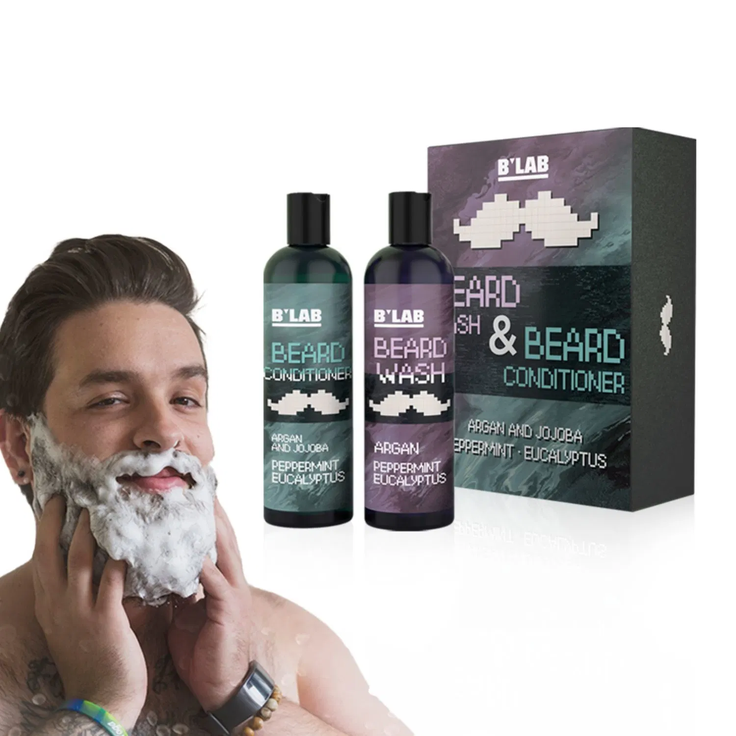 Wholesale/Supplier OEM Private Label High quality/High cost performance  Beard Wash and Beard Conditioner Men Beard Care