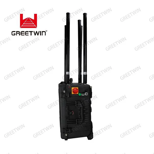 تقنية UAV Anti-Drone Signal Blocker 6 نطاقات WiFi 2.4G 5.8g 433 ميجاهرتز GPS 868 ميجاهرتز L1