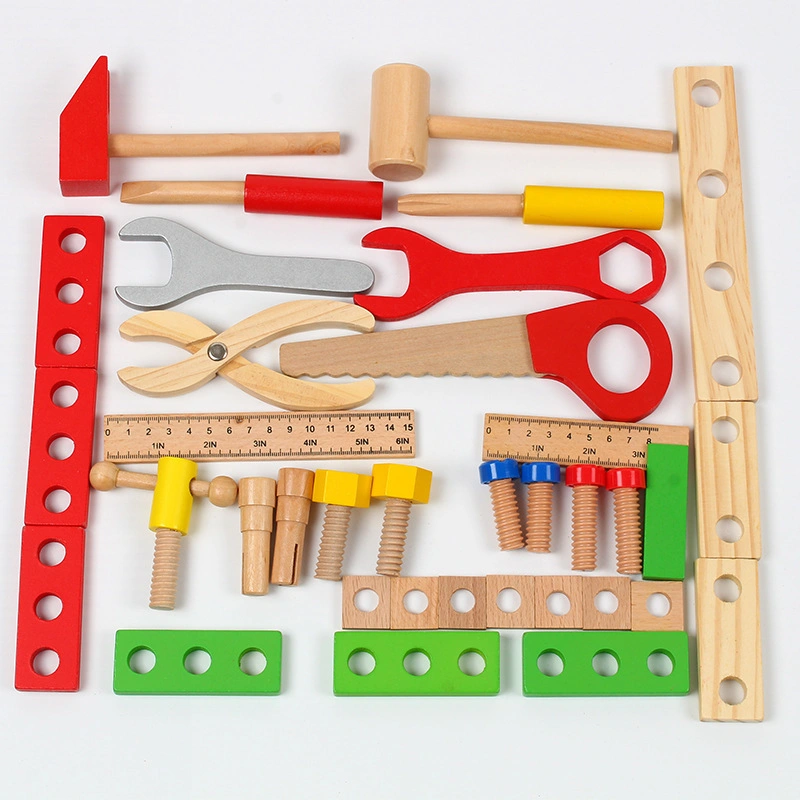 DIY Manual de elevación Puzzle Simulación de madera Juegos de Casa de niños Herramientas inteligentes juguetes intelectuales y educativos Juguetes de bricolaje