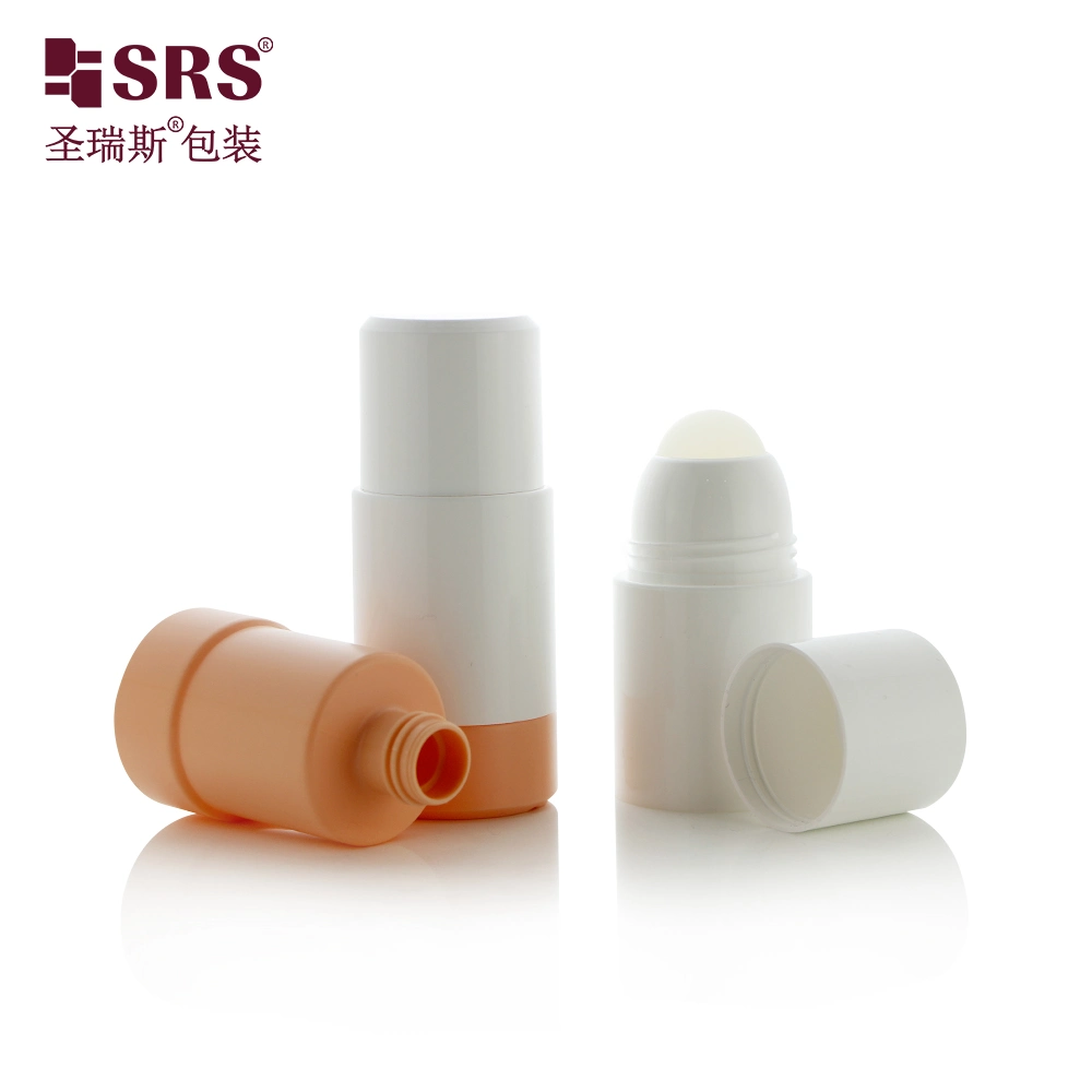 New Empty 75ml Replaceable PP PRC Plastic Roll On Bottle Cosmetic Packaging