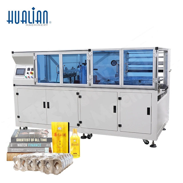 Hws-50c Hualian New High Efficiency Automatic Film Shrink Wrap Wrapping Machine