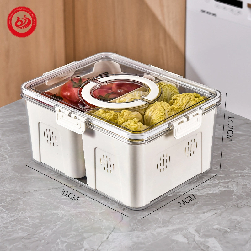 Kitchen Pantry Food Plastic Container BPA-Free Food Storage Box Easy-Lock Lid