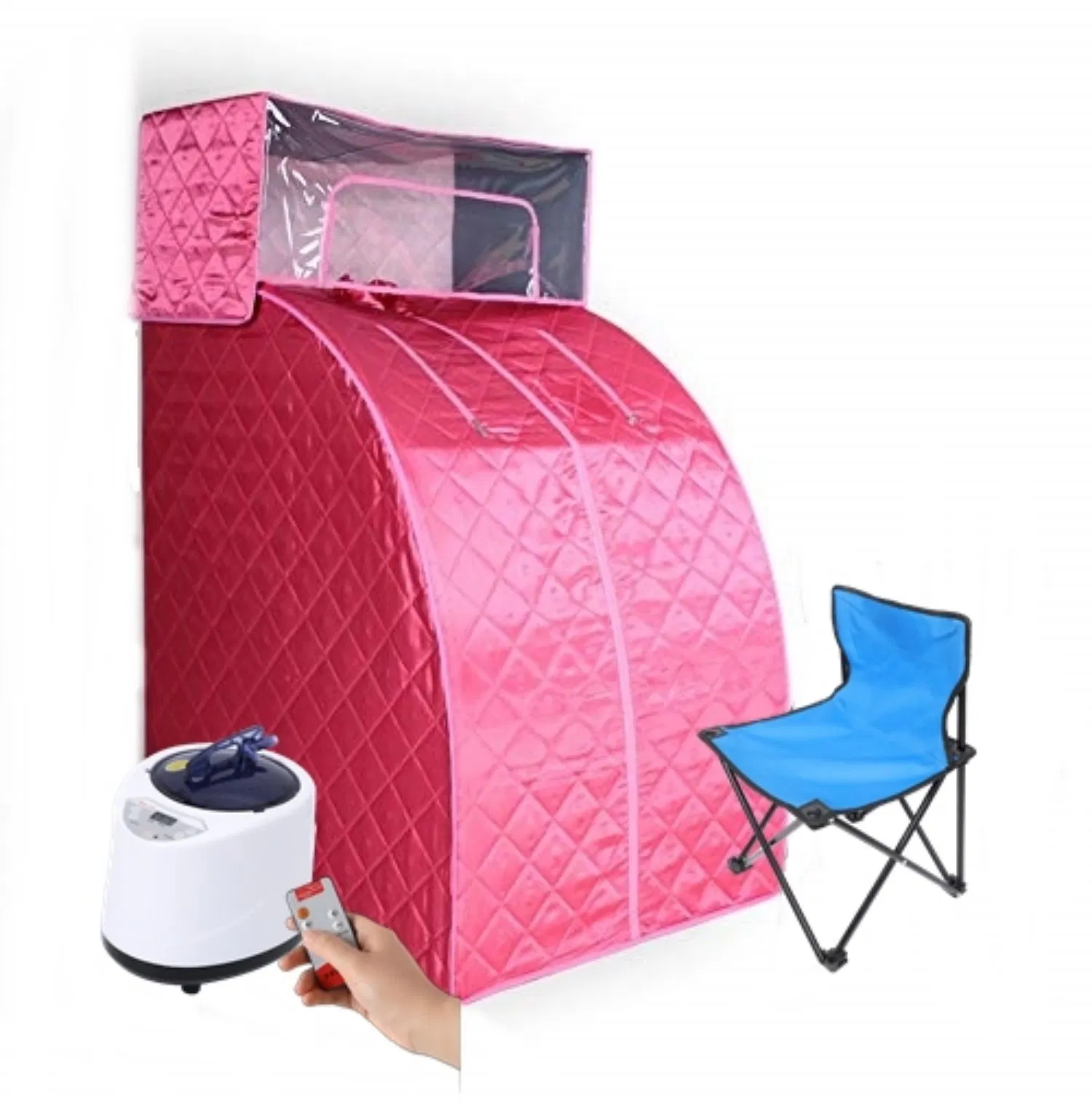 Portable Steam Sauna with Hood Brown Color