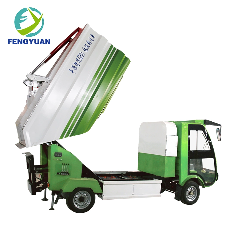 Pure Electric Garbage Truck Compactor Self-Loading Transfer Bin-Lifter for Sale