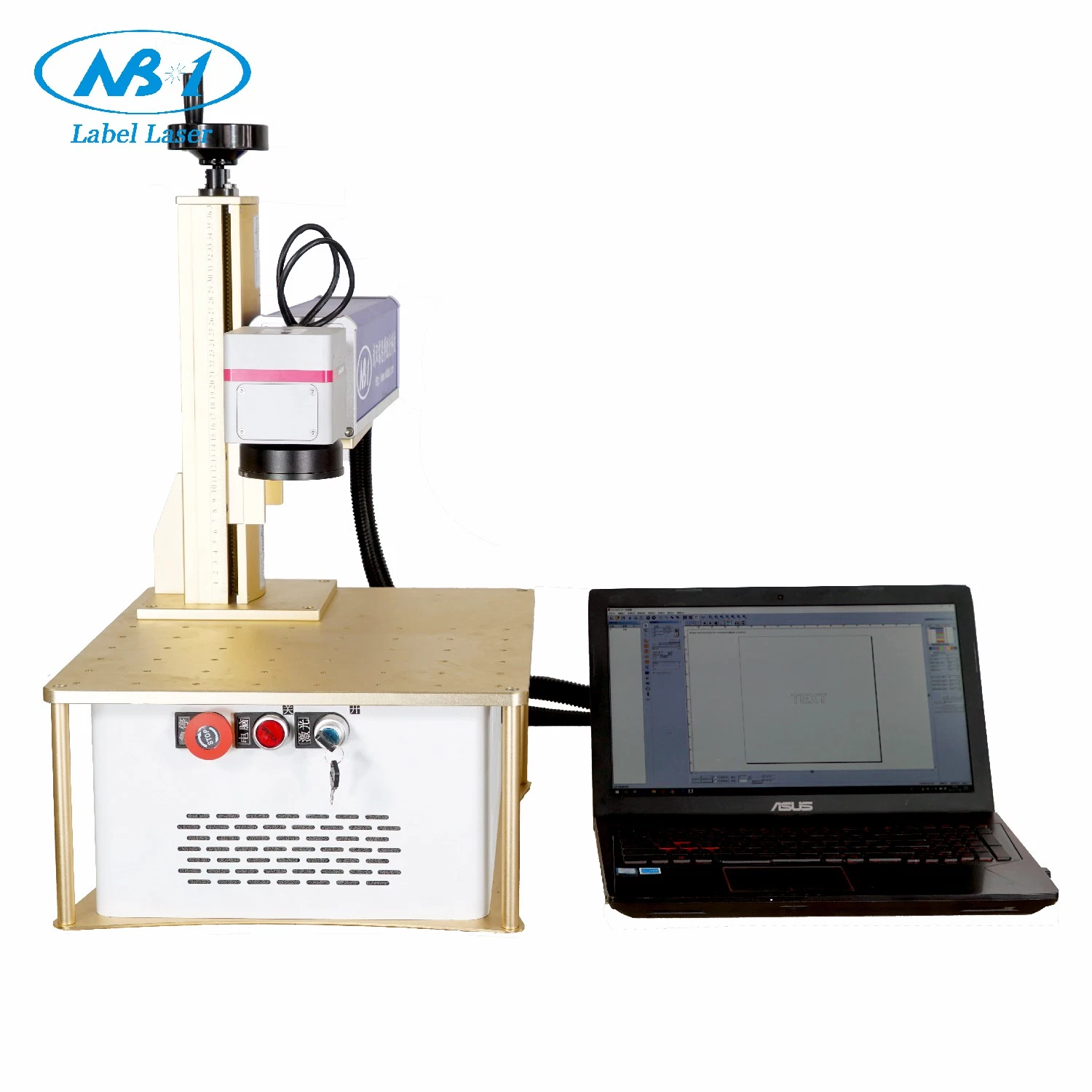 PE Pipes Flying Fiber Laser Marking 20W 30W 60W Laser Engraving Machine