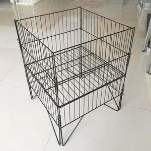 Boîte de rangement pour palettes/conteneur en treillis métallique/cage pliable galvanisée