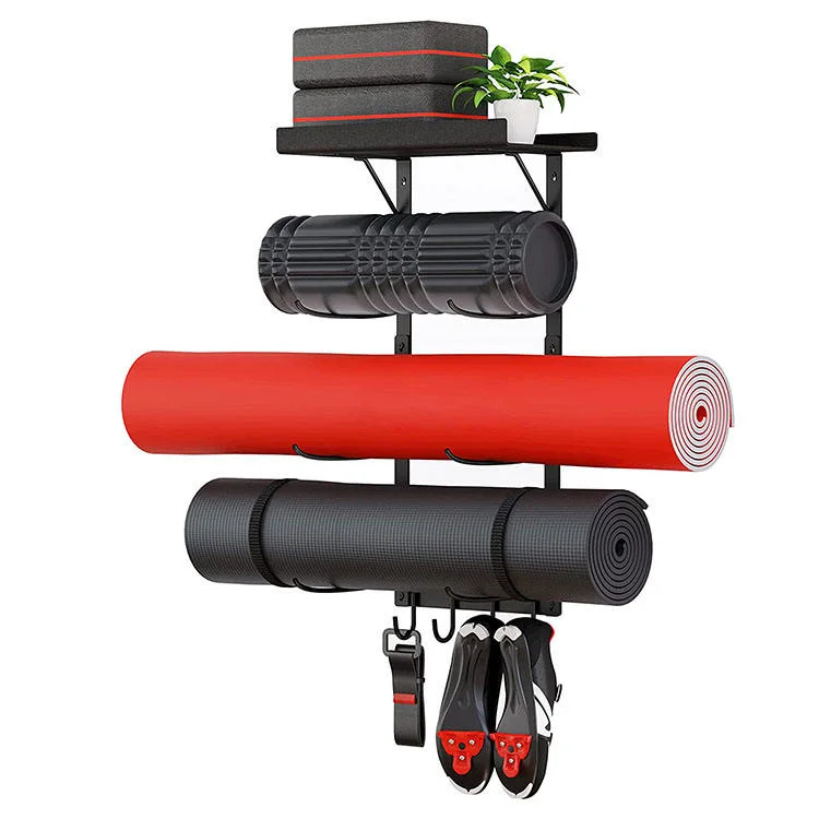 Jh-Mech ODM Heavy Duty Yoga Mat Holder Wall Mount