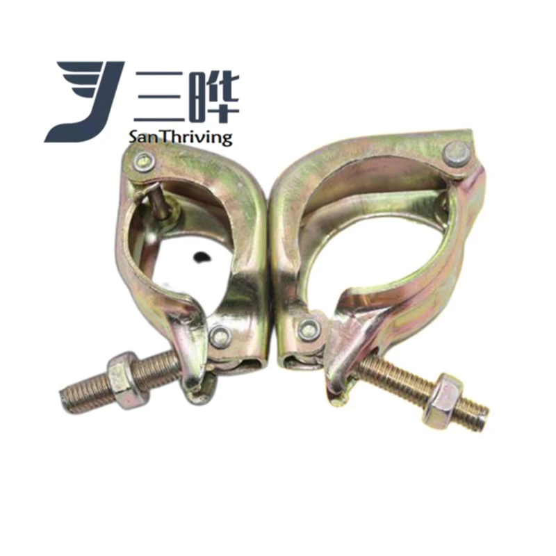 Galvanized Swivel Scaffolding Clamp Scaffolding Caster Wheel with Brake Rubber and Iron Core