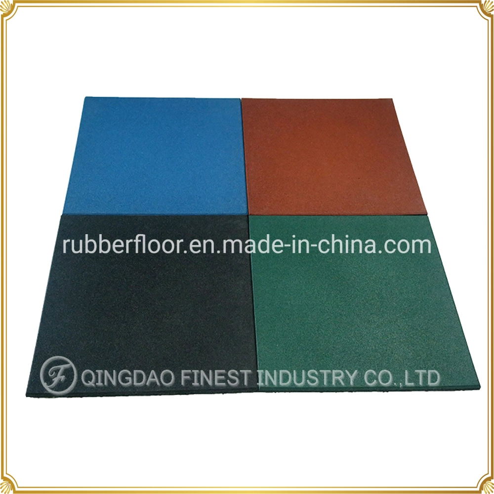 Colorful Factory Customized Anti-Slip Safety Rubber Tile Floor Rubber Sheet for Kids Playground/Walkway/Park /Yard Floor/Garden