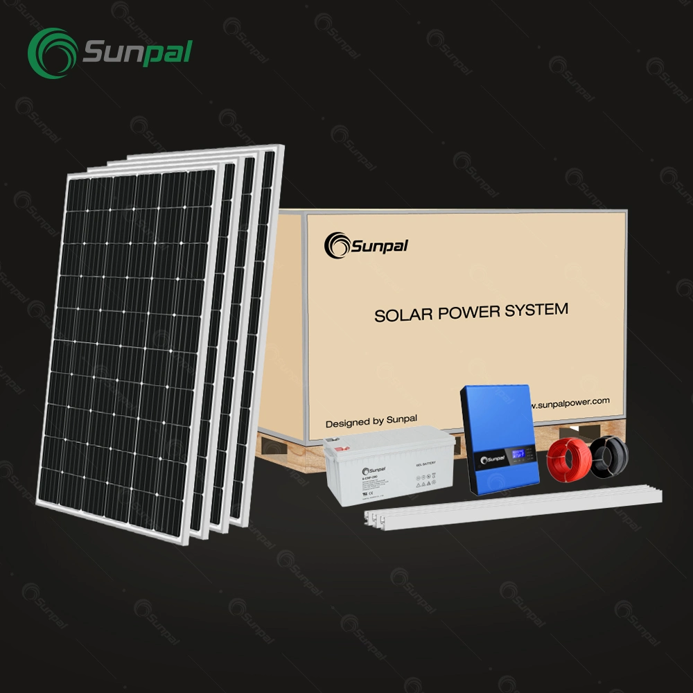 Sunpal 24V 48V de onda senoidal pura inversor y el controlador de batería de 3.5kw 5.5kw fuera de la Red del Sistema Solar