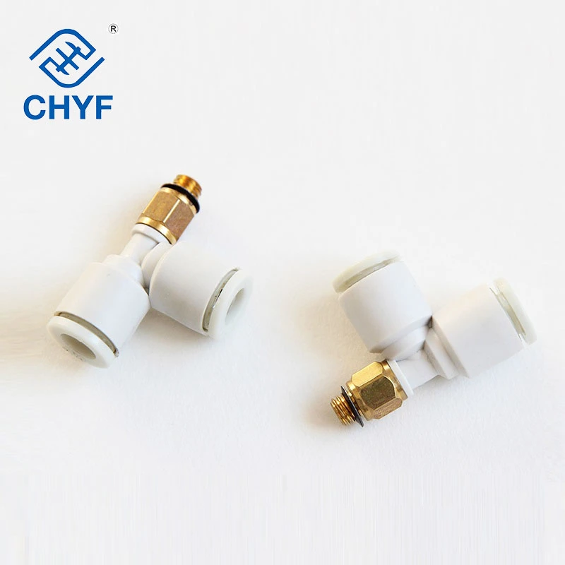 SMC Type High Quality Kjy Male Run Tee Mini Miniature T-Type Three Way Fitting Pneumatic Components