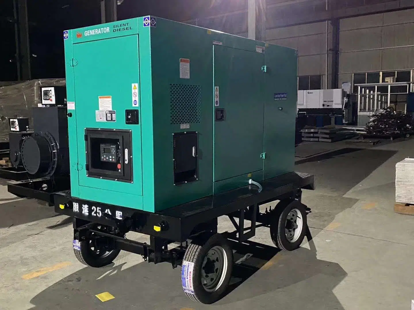 30kVA 24kW Tipo de remolque de Insonorización Energía Eléctrica Generador Diesel silencioso Establecer