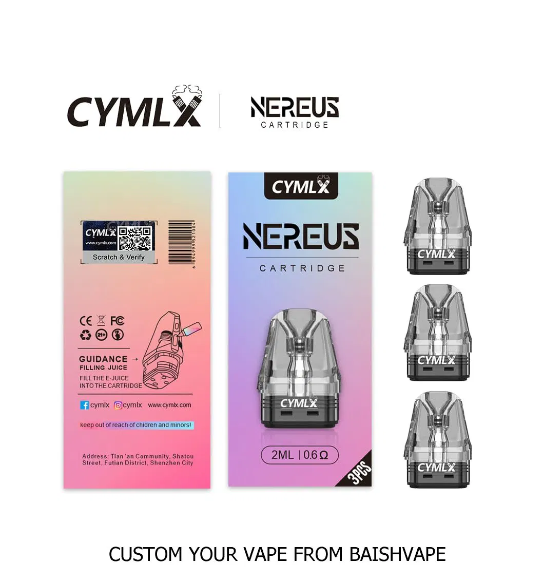 Zbood Customize Premium Plus Mini Cup 2 в 1 Kulx Одноразовый контейнер Cymlx Nereu с многоразовой трубкой Vape