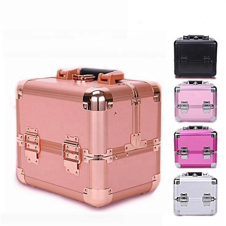 Makeup Train Case Large Portable Cosmetic Cases Tools Box