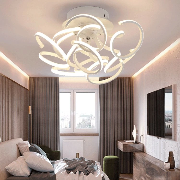 La luz de lámpara de araña de techo de acrílico colgantes lámpara moderna
