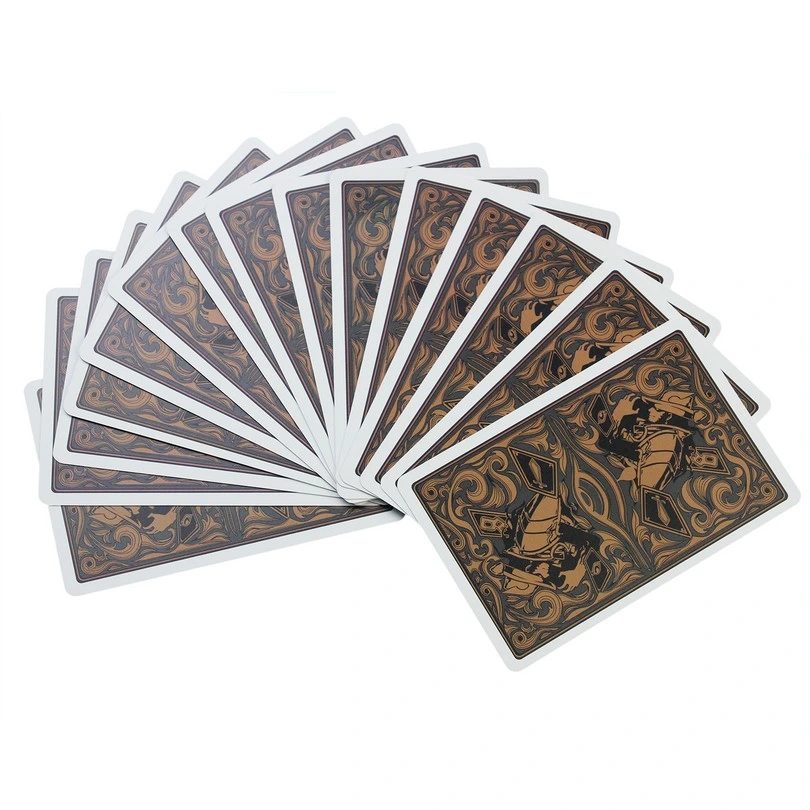 China Lieferant Double Deck Kunststoff Spielkarten Custom Printed Kunststoff Poker-Spielkarte