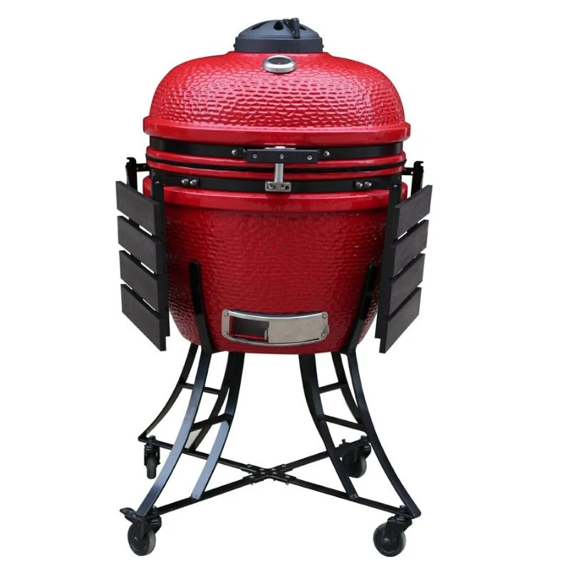 Kamado rouge barbecue grills pour mobilier extérieur