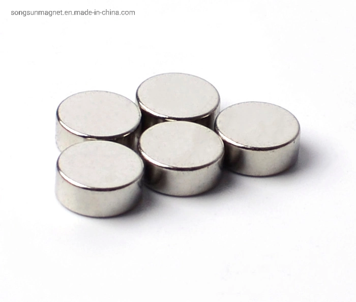 Super Strong N35 N52 Round Disc Magnet Manufacturer Permanent Magnetic Materials Neodymium Magnet