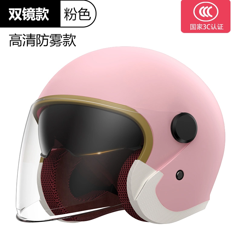 Hot Selling Open Face Helmet Safety Motorcycle Helmet with Clear Visor Helmet Outdoor Sports 3/4 Motorcycle Chopper Bike Helmet Vintage Motorbike Helmet