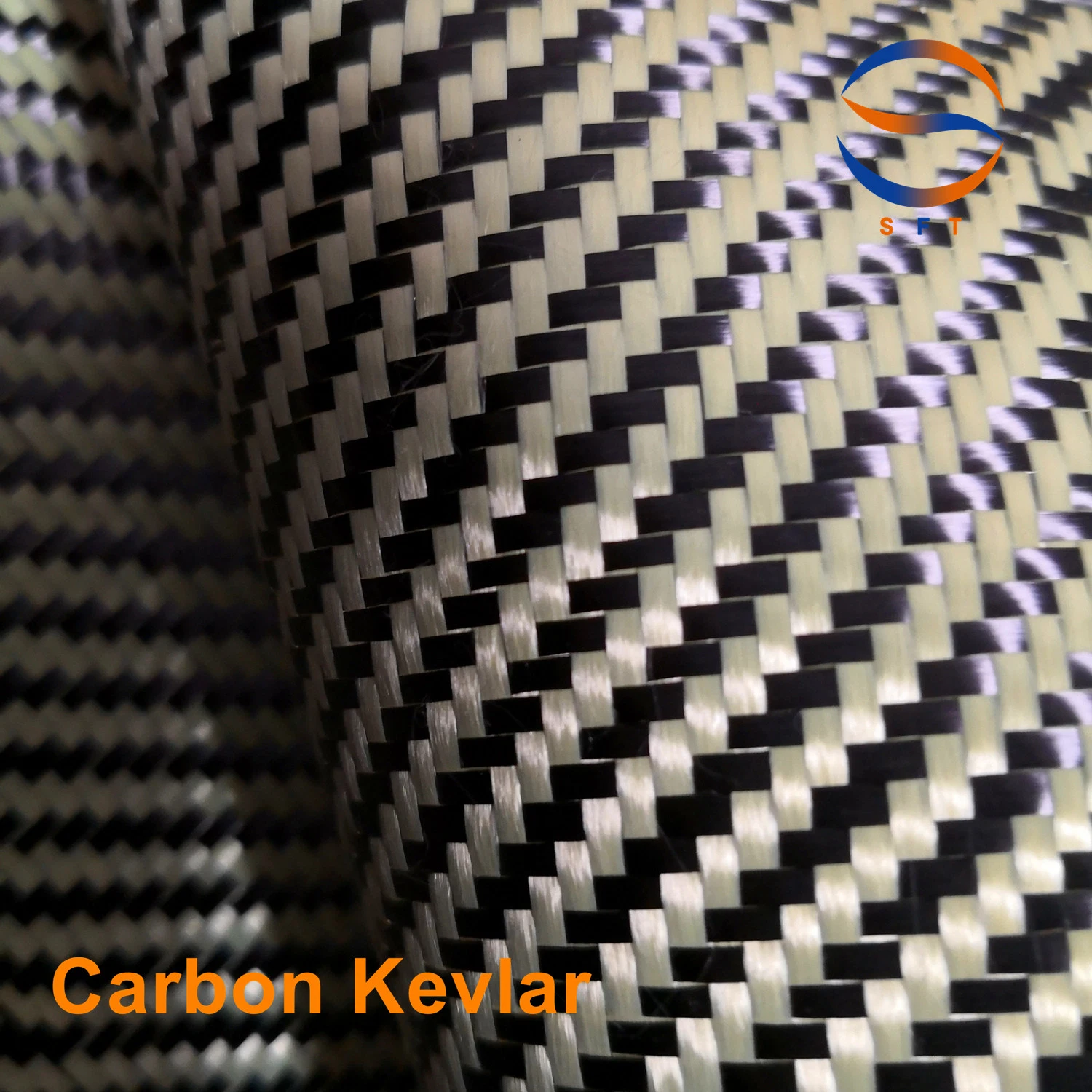 Twill Weave Customized Carbon Fiber Kevlar Fiber Hybrid Fabric